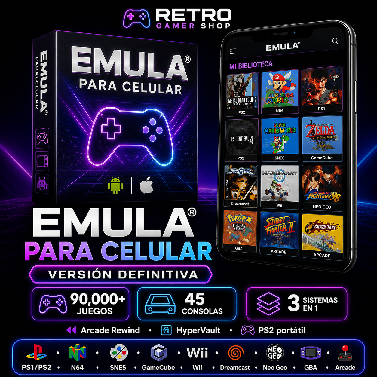 RetroGamer™ EmulaConsolas®